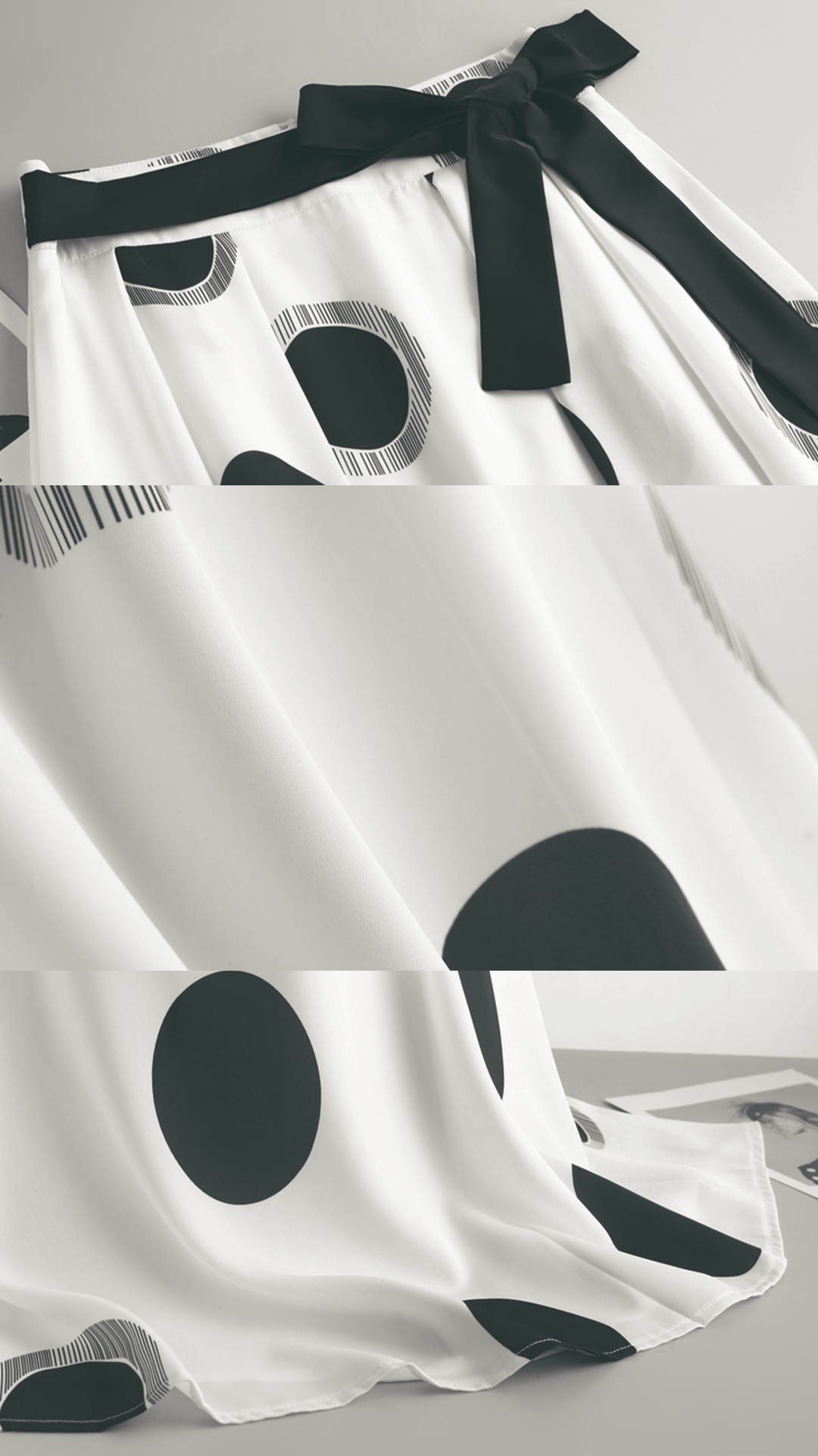♀Random Dot A-Line Skirt