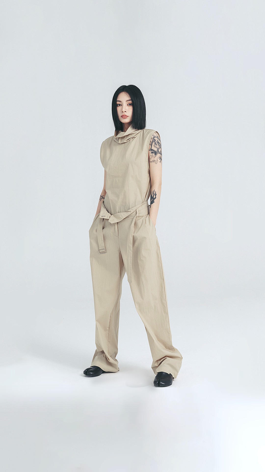 ♀Belt Touring Loose Pants(Tops別売)
