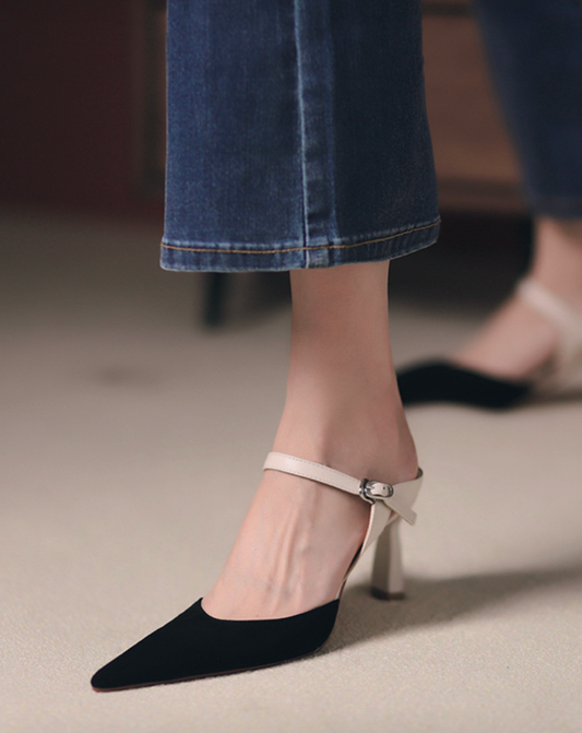 ♀本革/Bicolor Heels