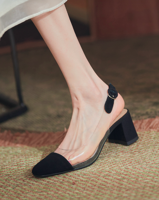 ♀本革/Transparent Heels