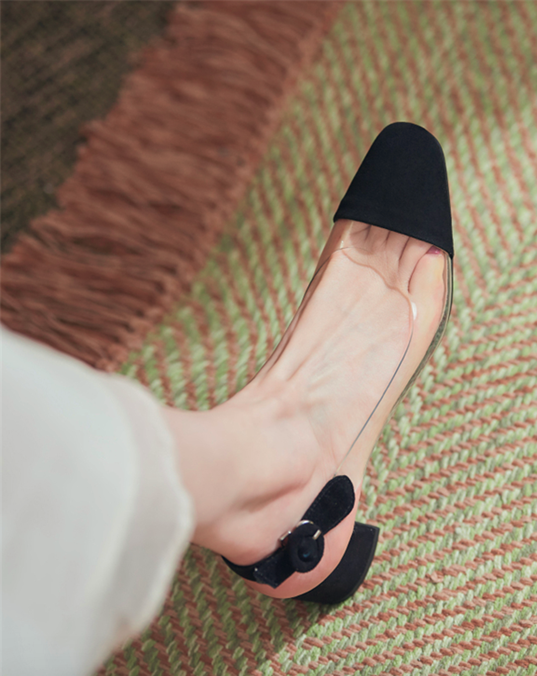 ♀本革/Transparent Heels