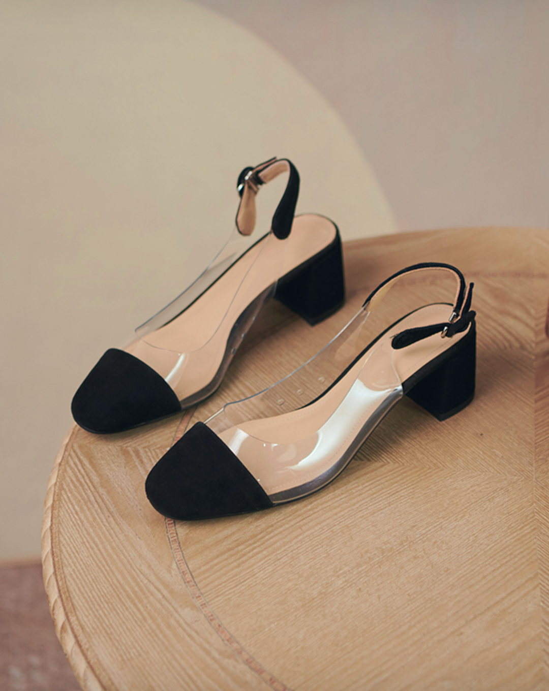 ♀本革/Transparent Heels
