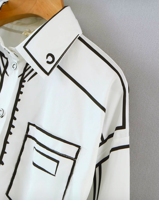 ♀Line Drawing Shirt