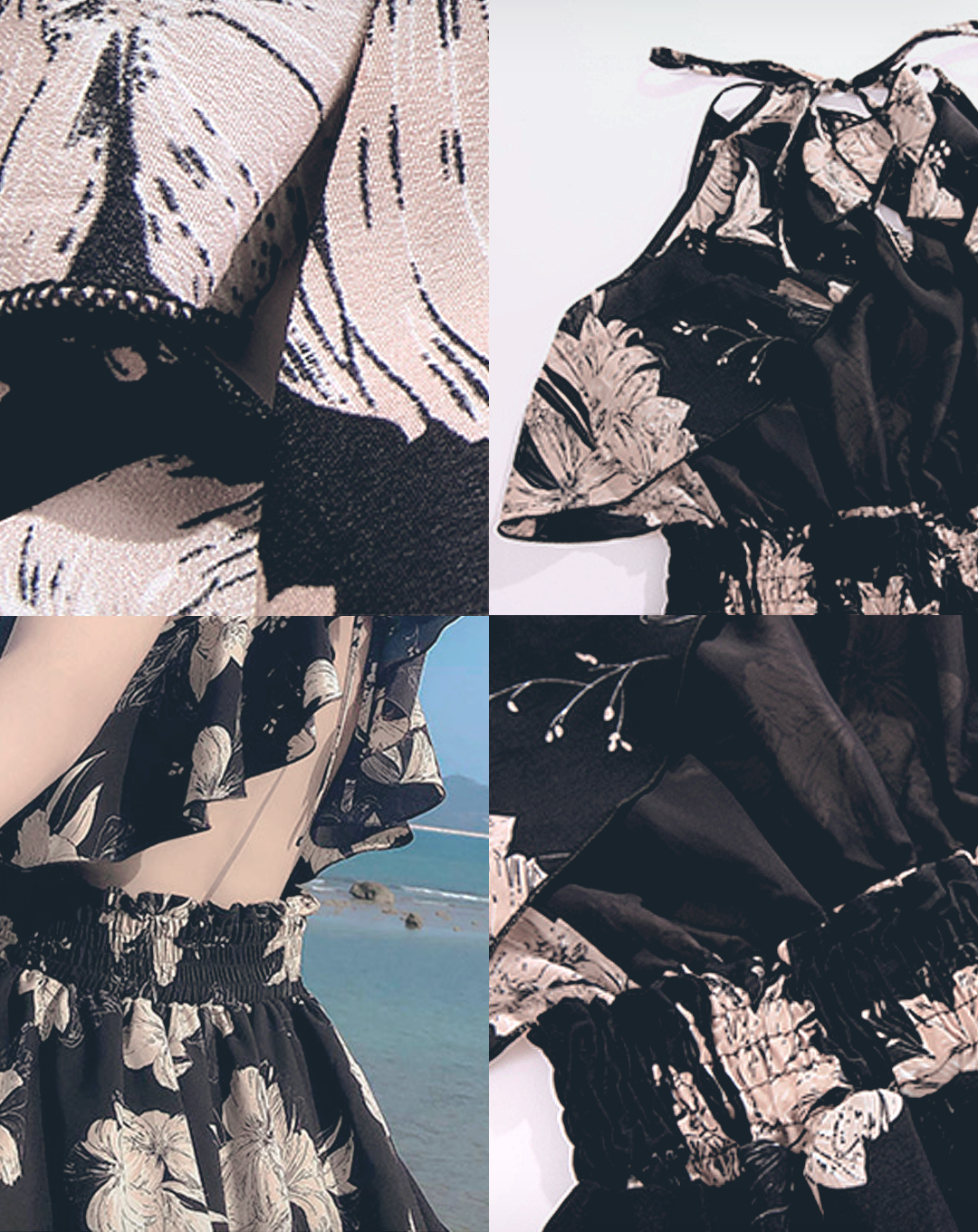 ♀Backless Flower Dress