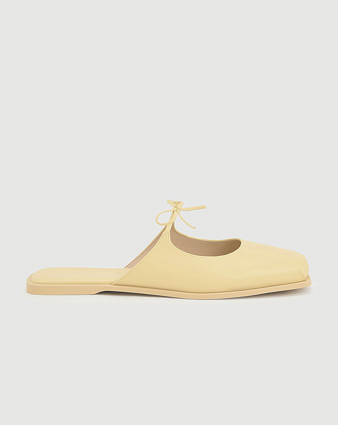 ♀Bowknot Flat Mule Sandals