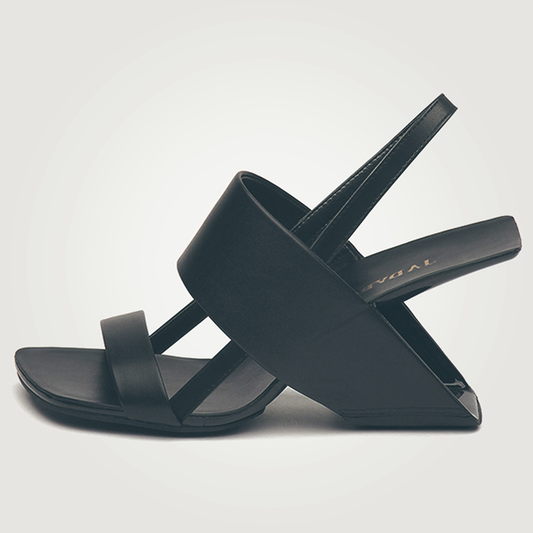 ♀本革/Band & heel Integrated Sandals