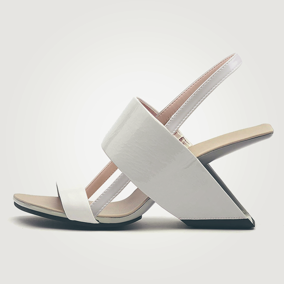 ♀本革/Band & heel Integrated Sandals