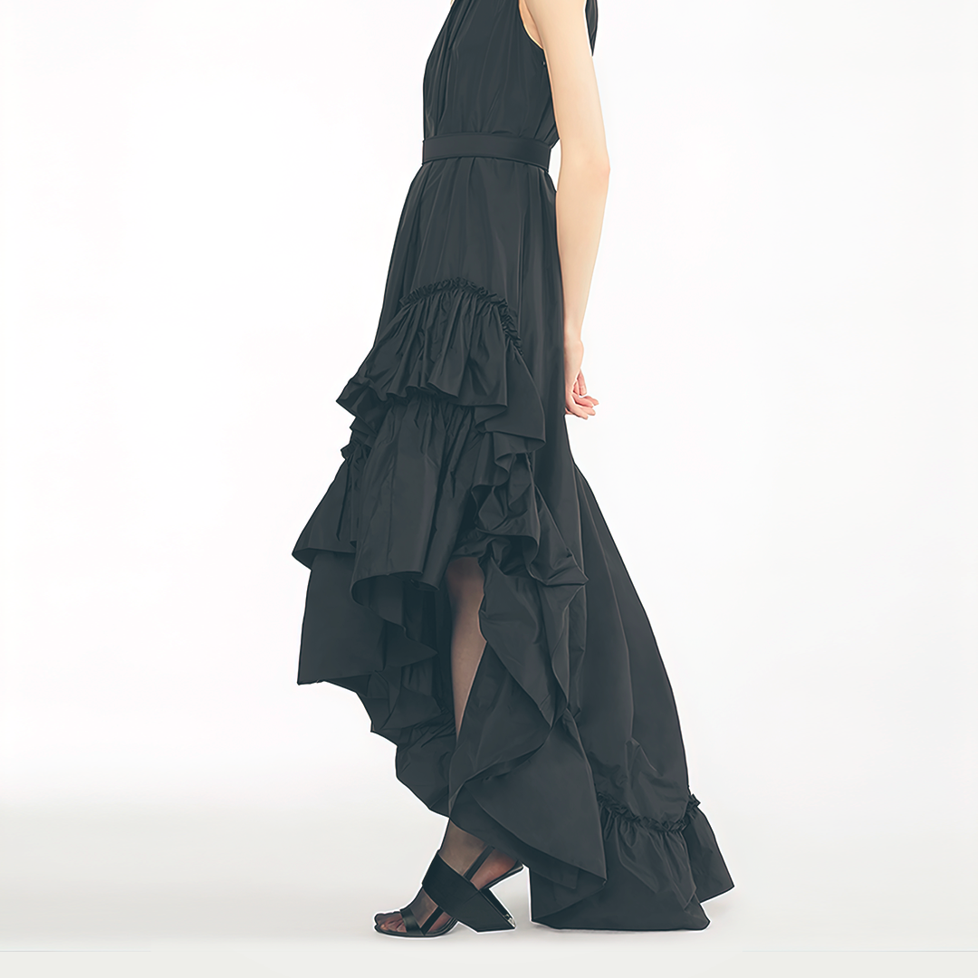 ♀本革/Band & heel Integrated Sandals