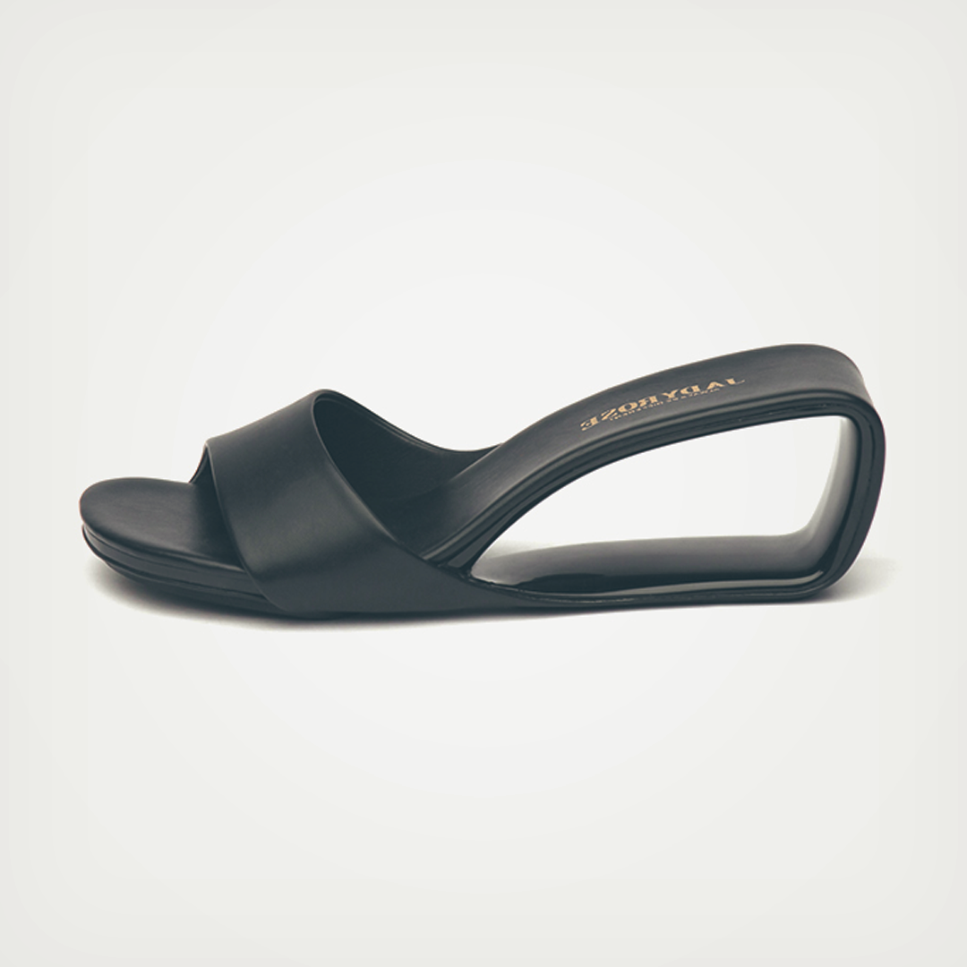 ♀本革/Cavity Heel Sandals