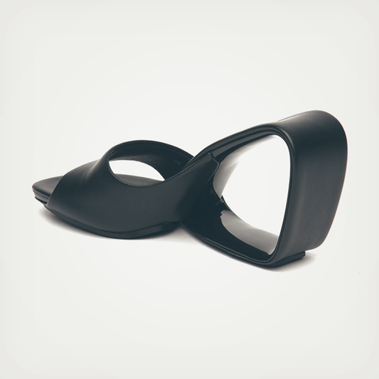 ♀本革/Cavity Heel Sandals