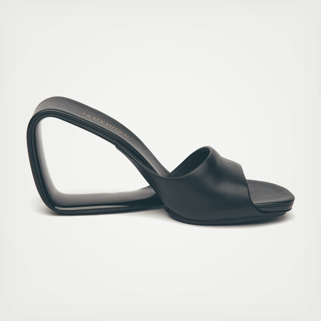 ♀本革/Cavity Heel Sandals