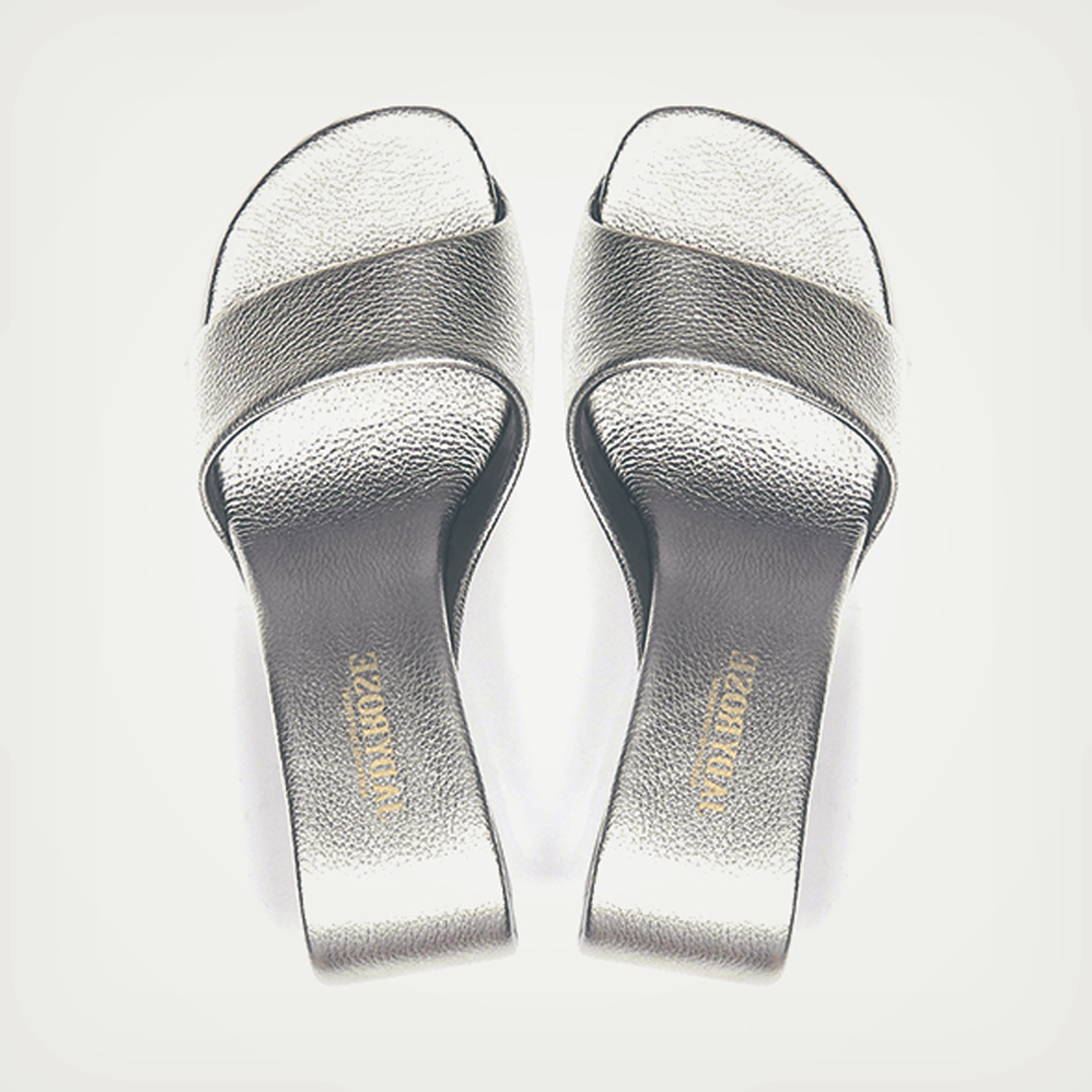 ♀本革/Cavity Heel Sandals