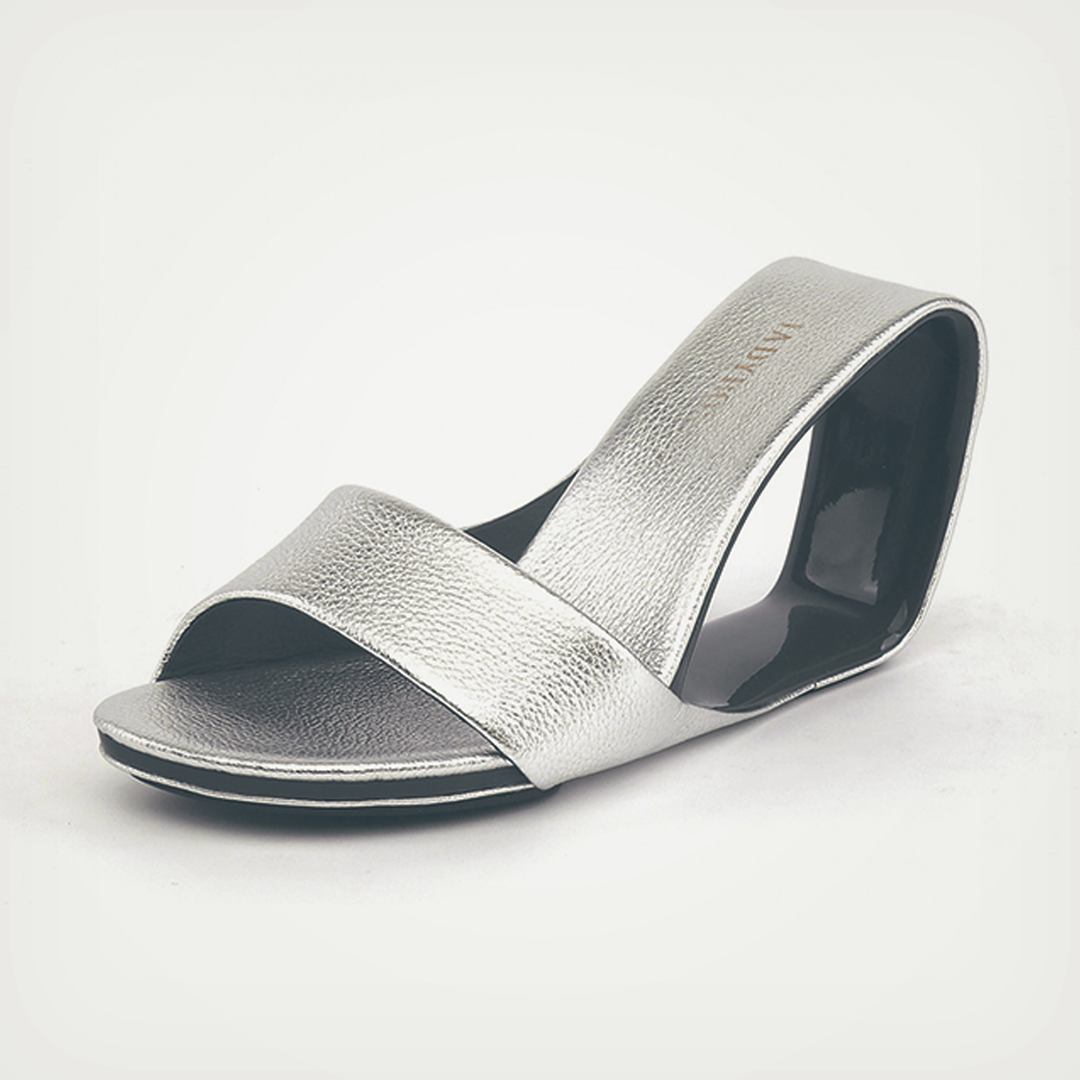 ♀本革/Cavity Heel Sandals