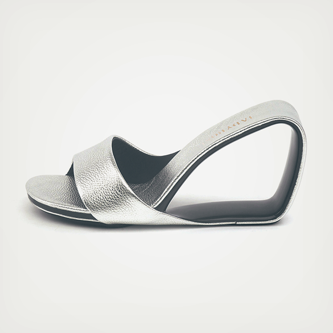 ♀本革/Cavity Heel Sandals