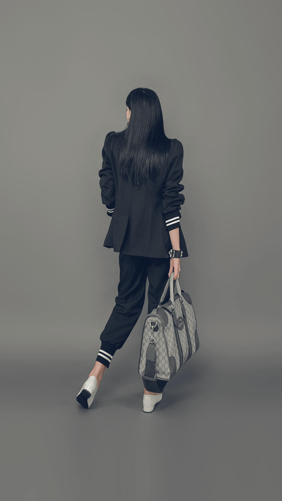 ♀Two-Line Pants Suit