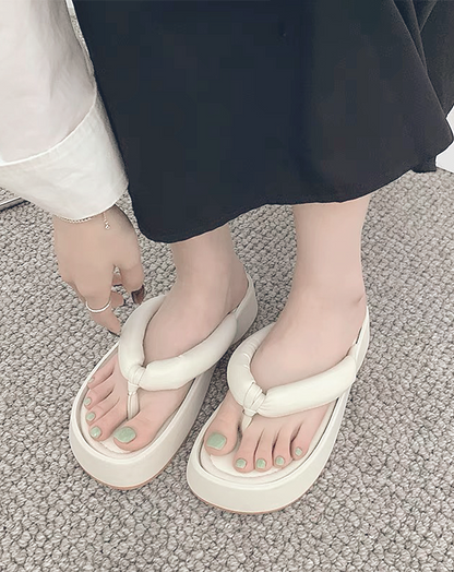 ♀Platform Thong Sandals