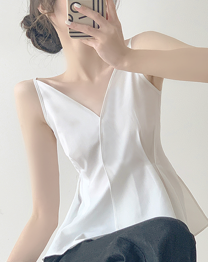 ♀Waist Tuck Asymmetric Camisole