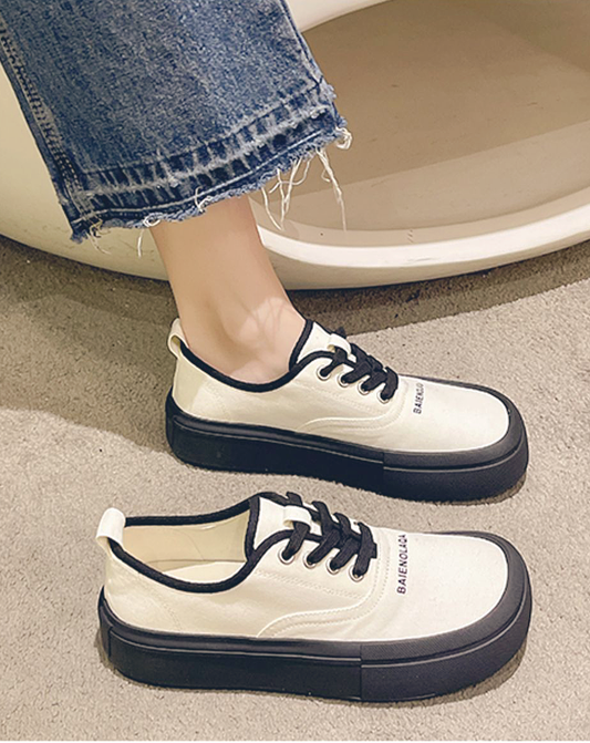 ♀Low Cut Platform Sneakers