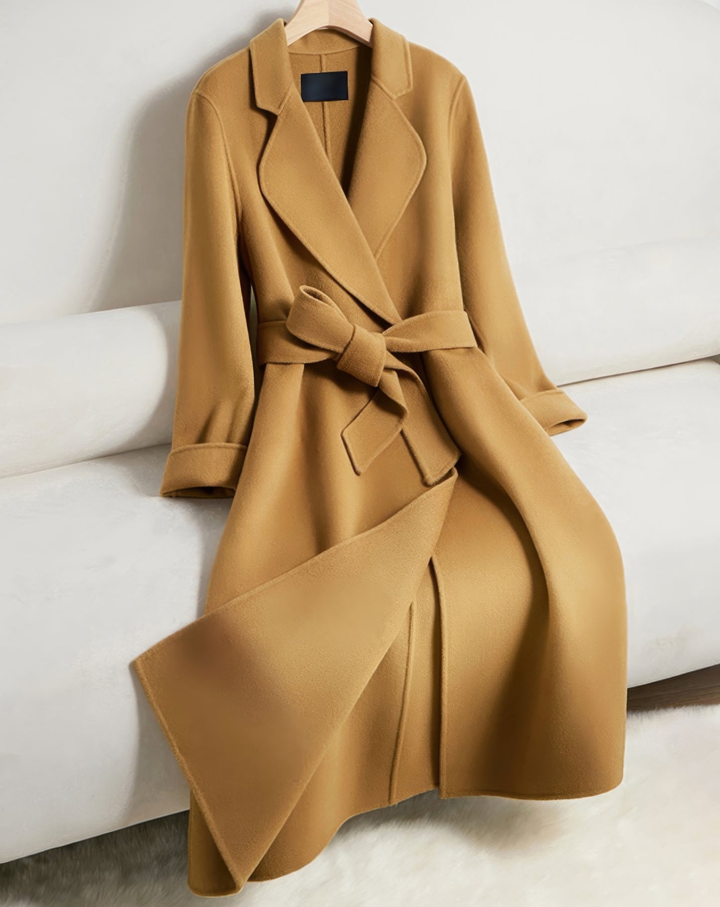 ♀Cashmere Blend Long Coat