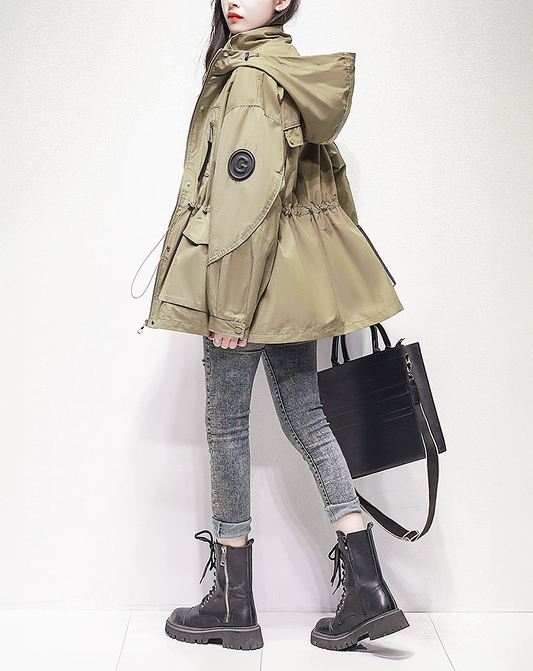 ♀Point Logo Hooded Jacket