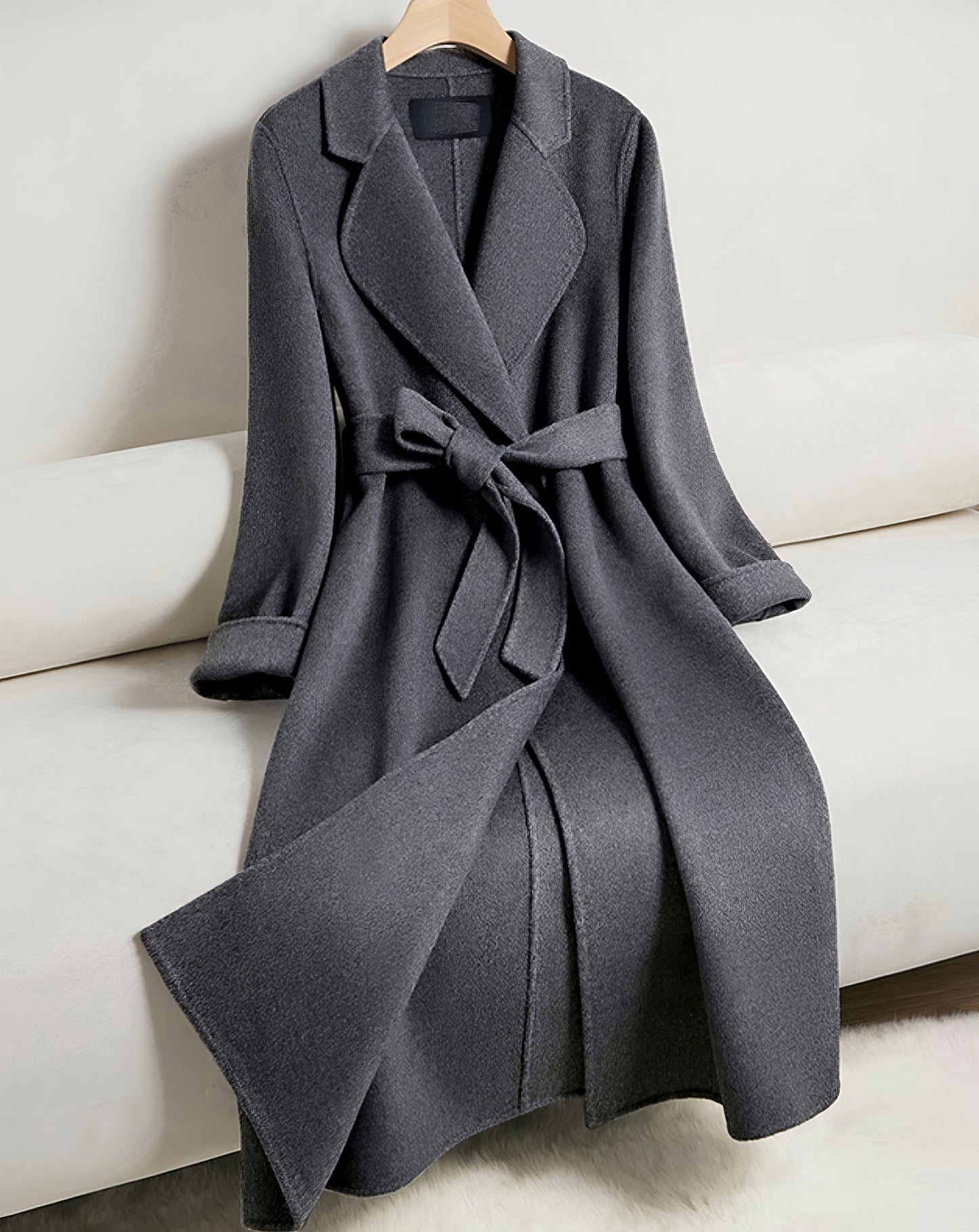 ♀Cashmere Blend Long Coat