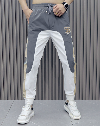 ♂Point Logo Side Button Pants