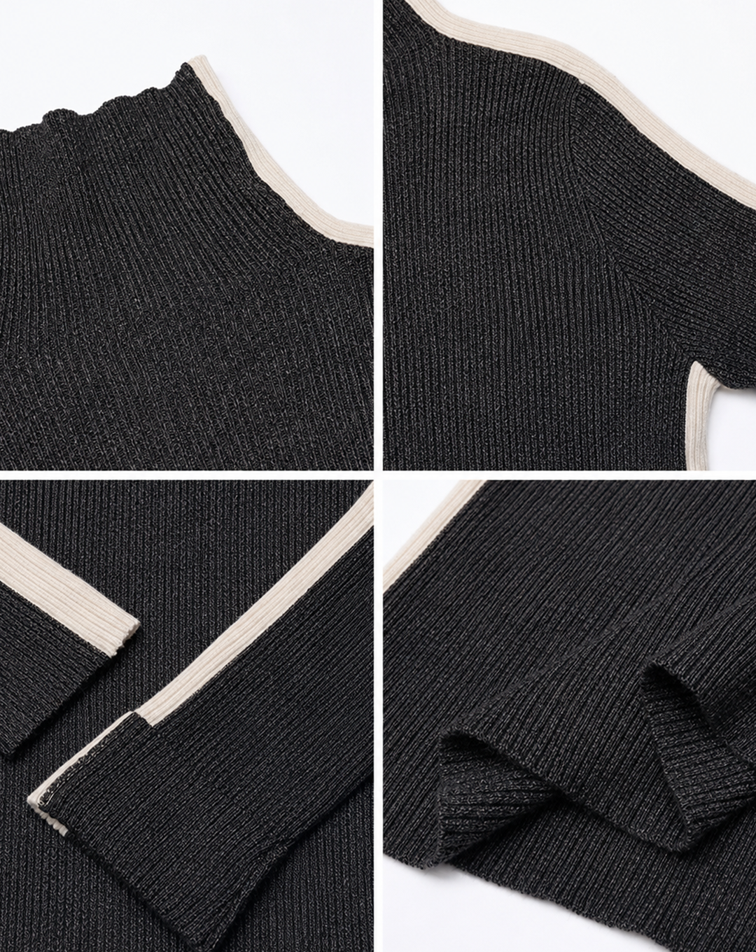 ♀Contrast Sideline Knit