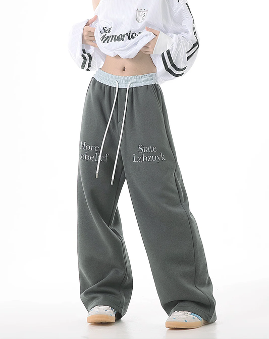 ♀Front Logo Sweatpants