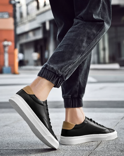 ♂♀White Flat Sneakers