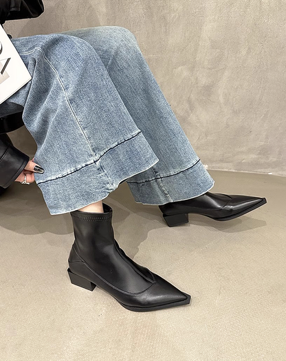 ♀Pointed Toe Casual Boots