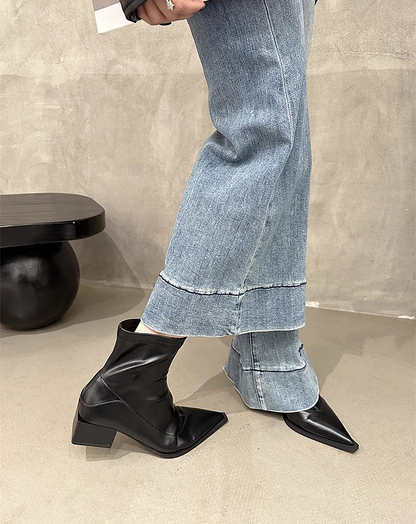 ♀Pointed Toe Casual Boots