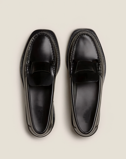 ♀本革／Penny Style Leather Loafers