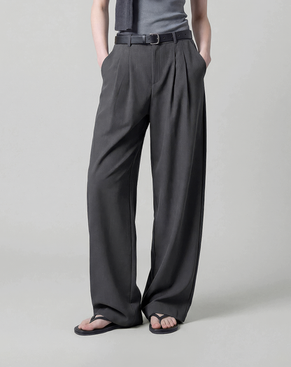♂♀Double Tuck Wide Trousers