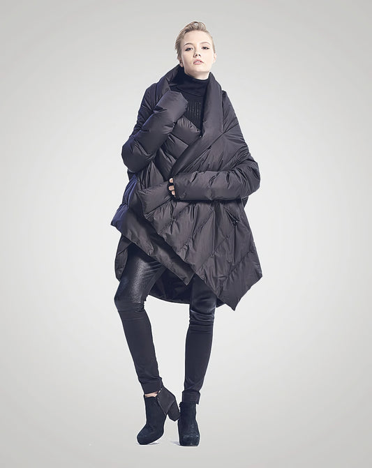 ♀Diagonal Roll Down Jacket