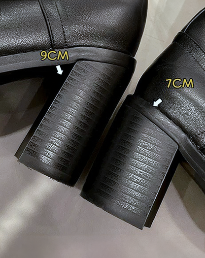 ♀本革／Lace-Up Open-Toe Boots