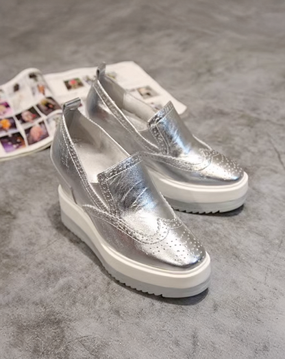 ♀本革／Wingtip Slip-on Shoes