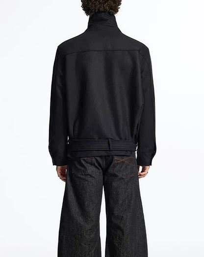 ♂♀Belted Wool Blend Jacket
