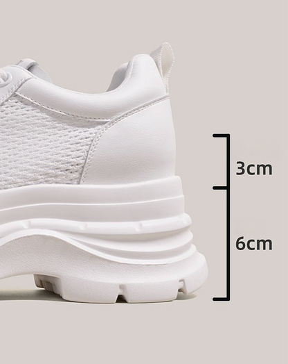 ♀Mesh Platform Sneakers