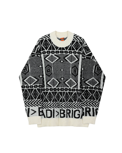 ♂Geometric Pattern Sweater