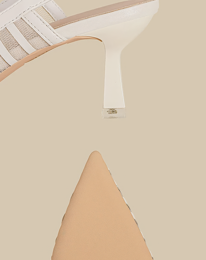 ♀Pointed Toe Mesh Pumps