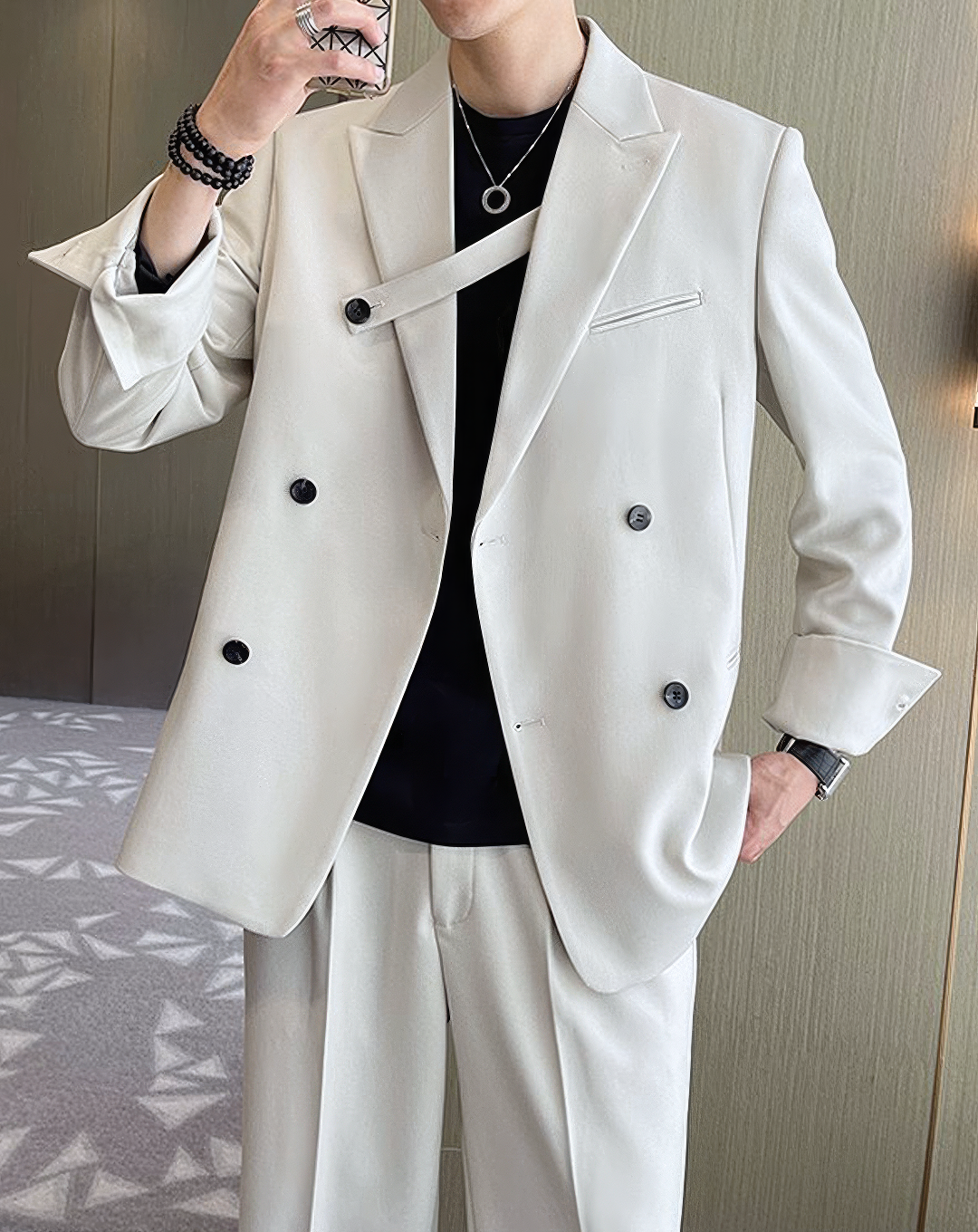 ♂Double Breasted Blazer & Pants