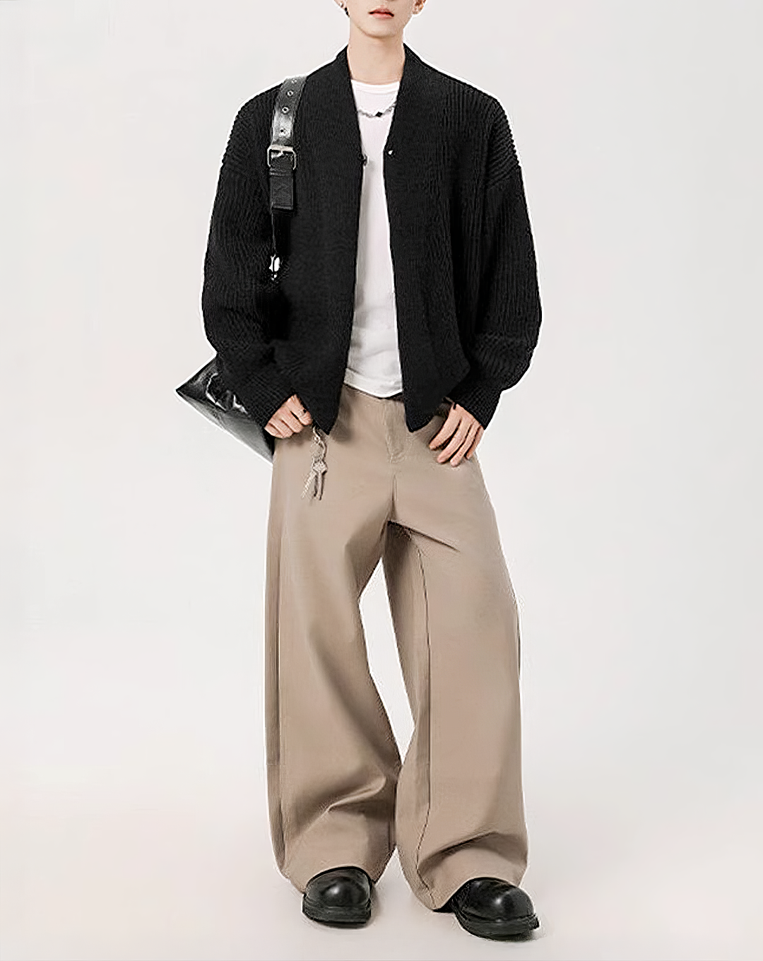 ♂Rib Knit Cardigan