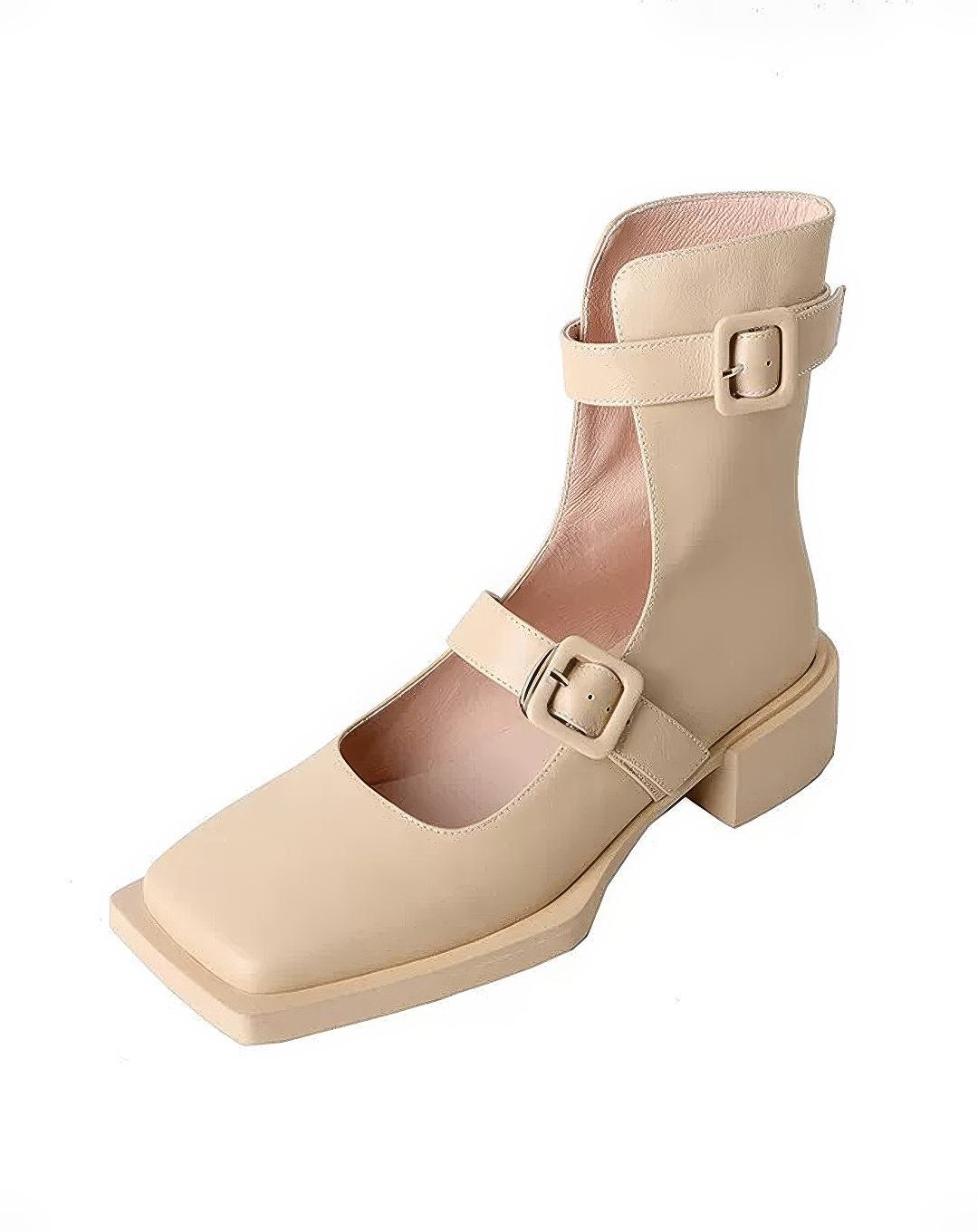 ♀本革／Double Strap Mary-Janes