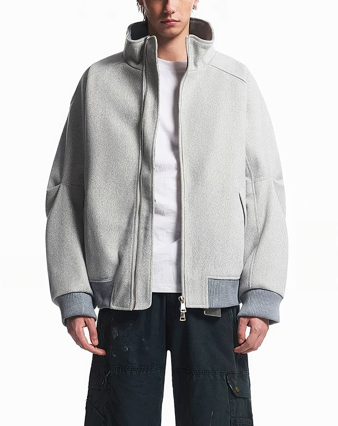 ♂♀ Zip Melton-like Jacket