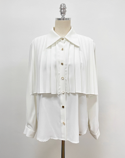 ♀Layered Pleat Blouse