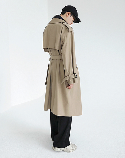 ♂Fake Layered Trench Coat