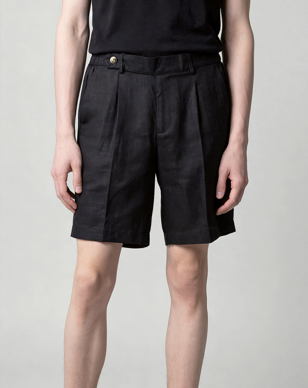 ♂♀Tab Waist Pleated Shorts