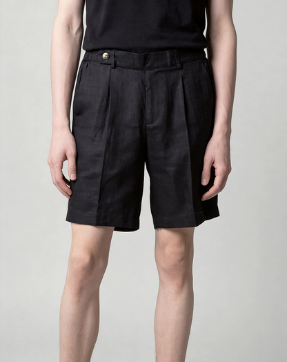 ♂♀Tab Waist Pleated Shorts