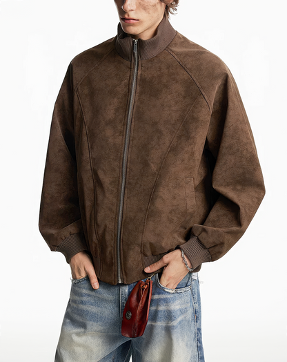 ♂♀Faux Suede Jacket