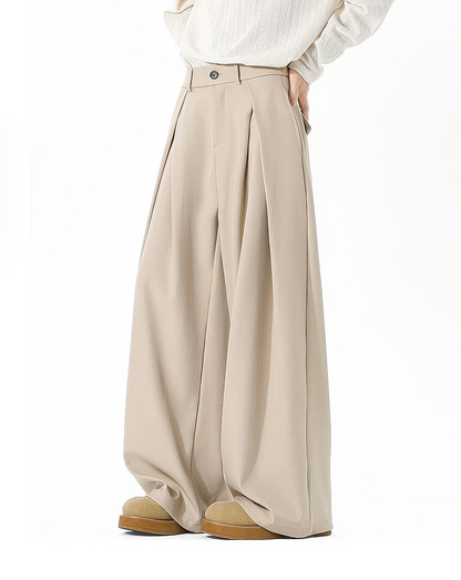 ♂Double Tuck Wide Slacks